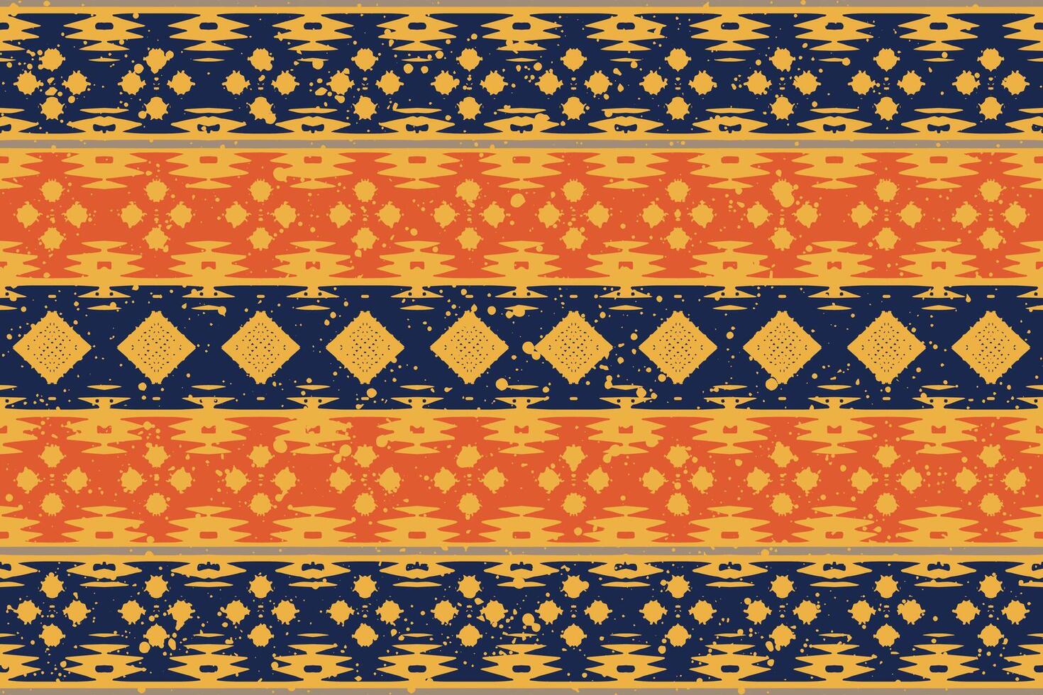 ornamento geométrico ikat com diamantes. ikkat. padrão sem emenda. estilo asteca. textura de vetor étnico tribal. bordado folclórico, indiano, escandinavo, cigano, mexicano, tapete africano, papel de parede.