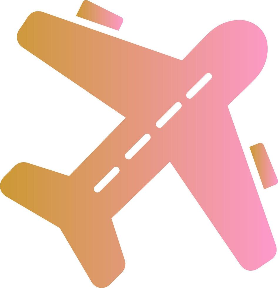 ícone de vetor de avião voando