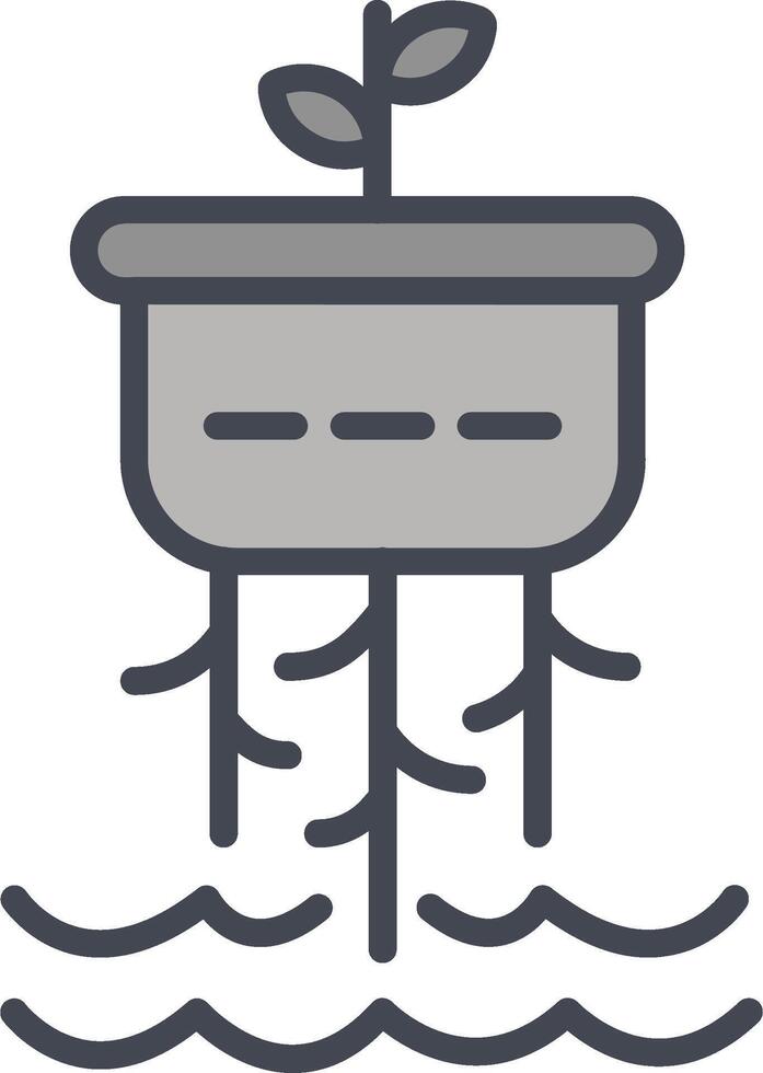 ícone de vetor hidropônico