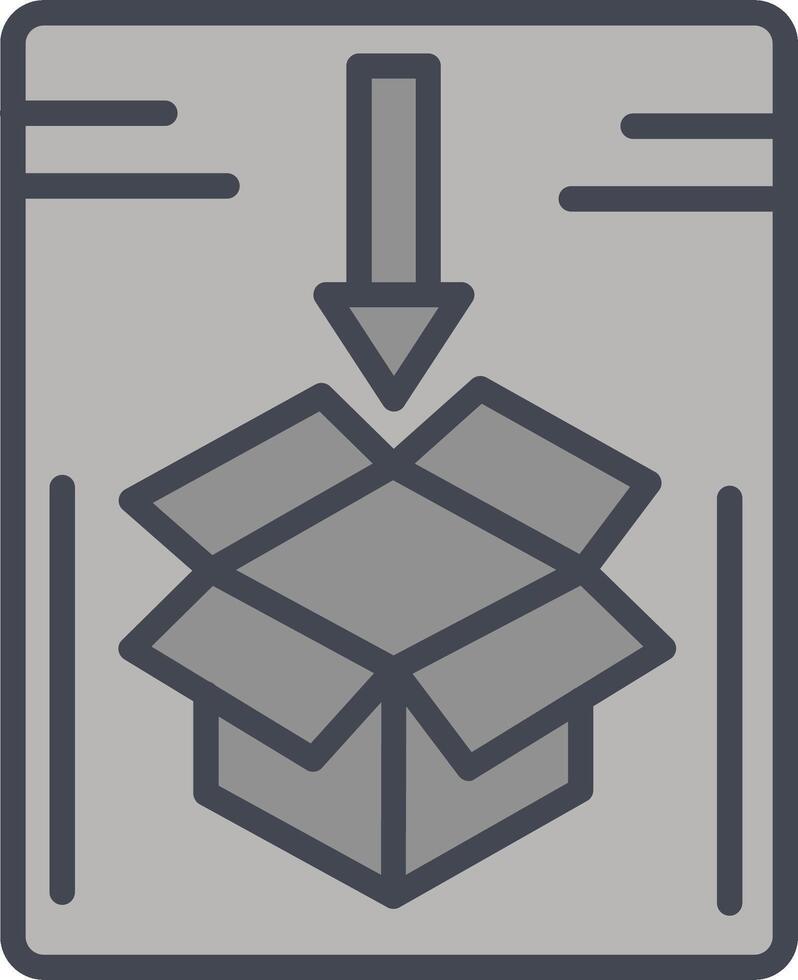 ícone de vetor de pacote