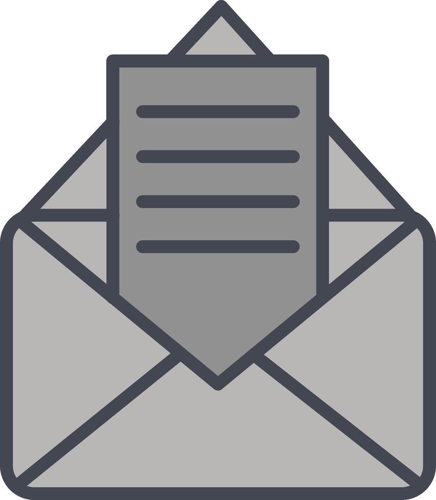 ícone de vetor de documentos de e-mail