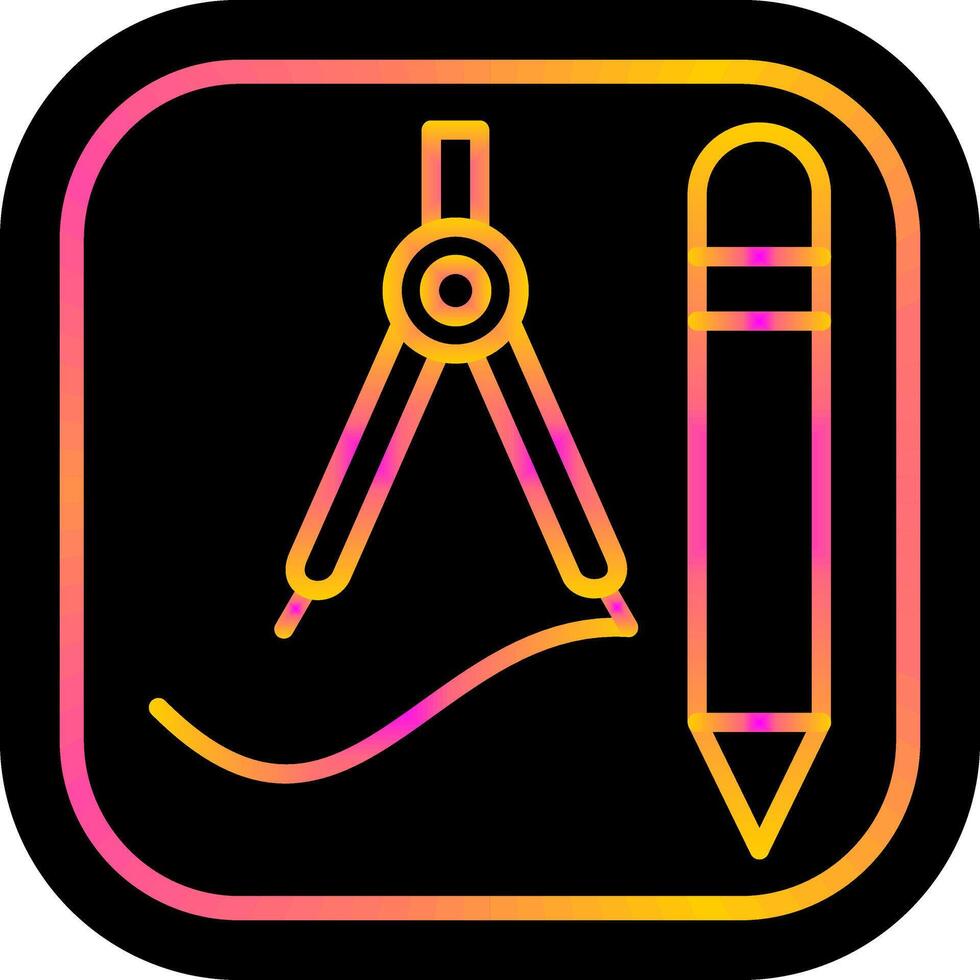 ícone de vetor de ferramentas de desenho