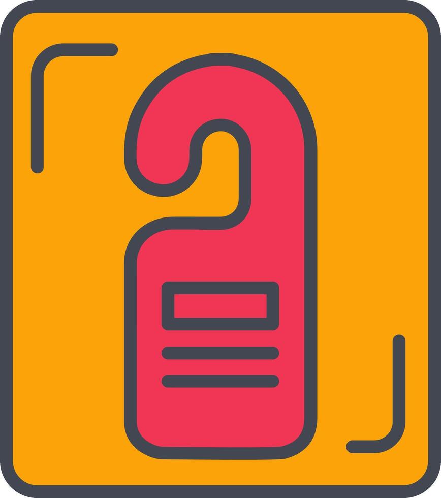 ícone de vetor de cabide de porta