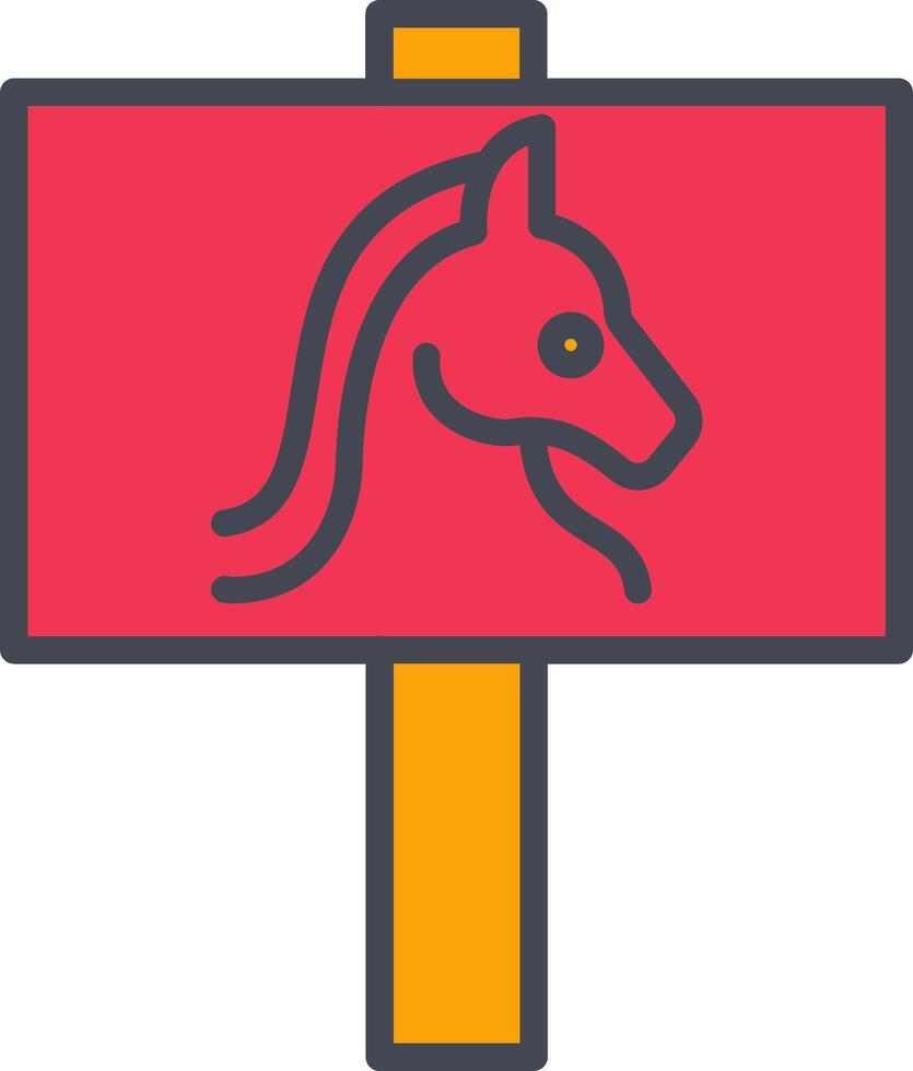 ícone de vetor de sinal