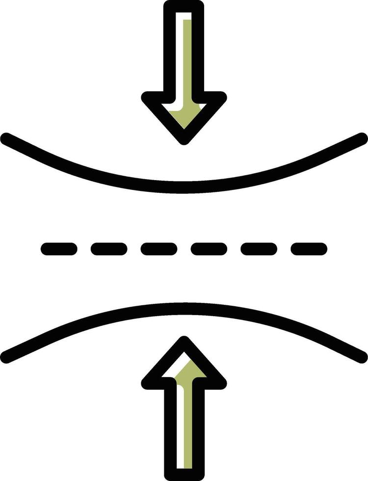 ícone de vetor de elasticidade