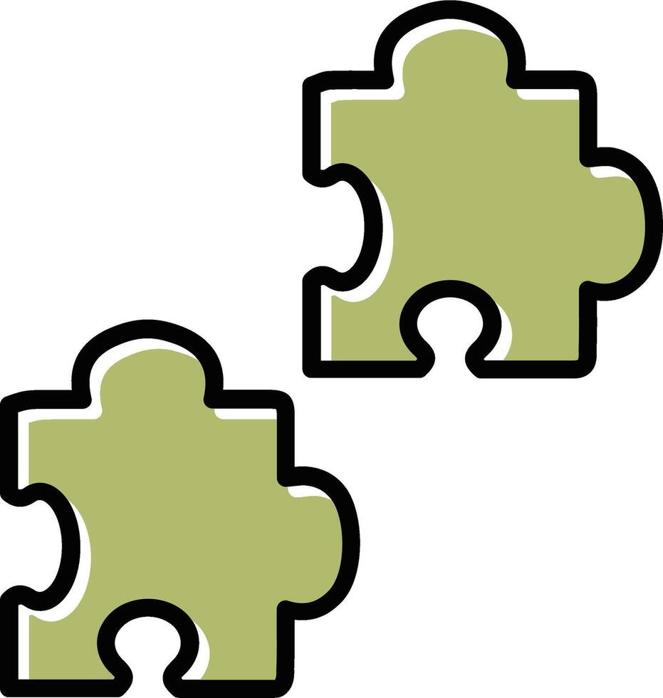 ícone de vetor de quebra-cabeça