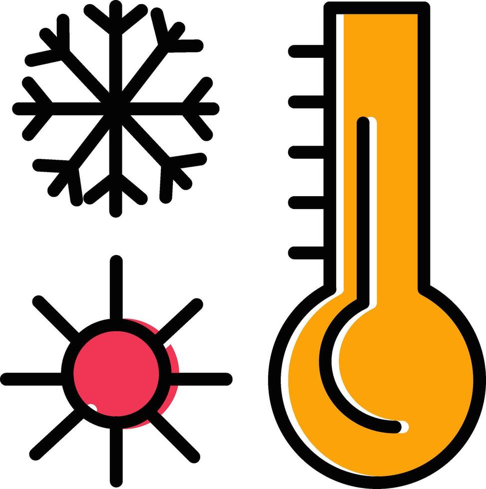 ícone de vetor de termômetro