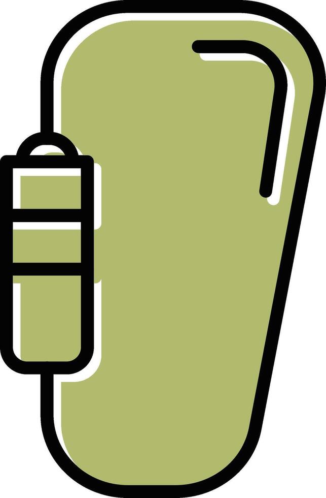 ícone de vetor de mosquetão