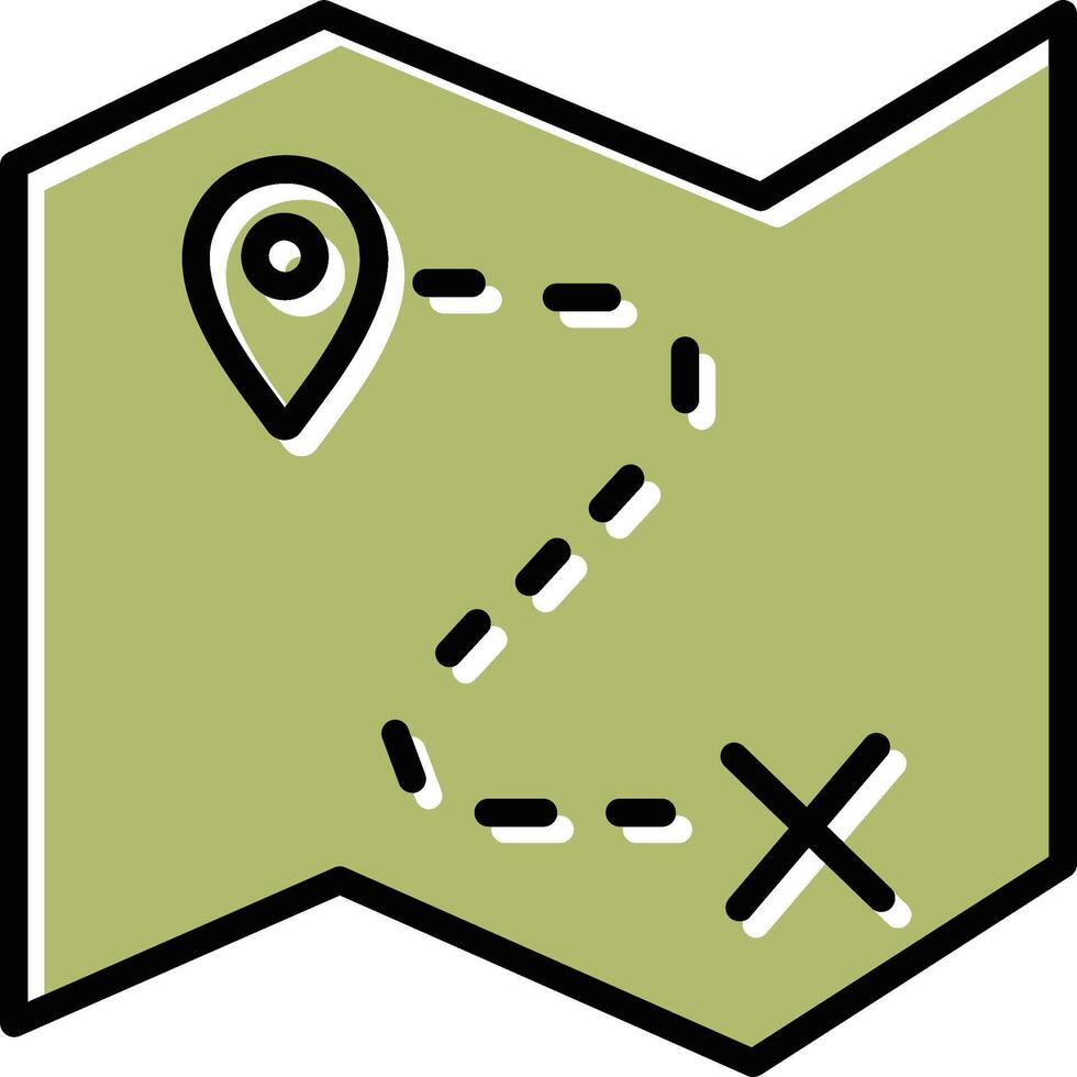 ícone de vetor de mapa