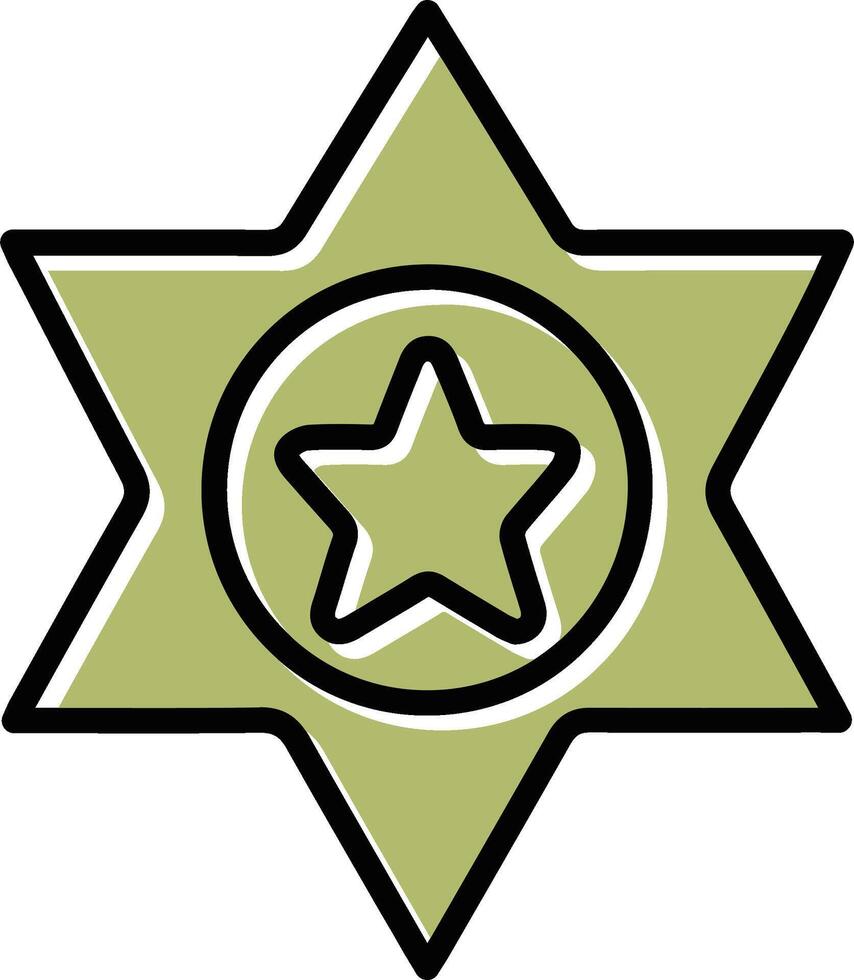 ícone do vetor do xerife