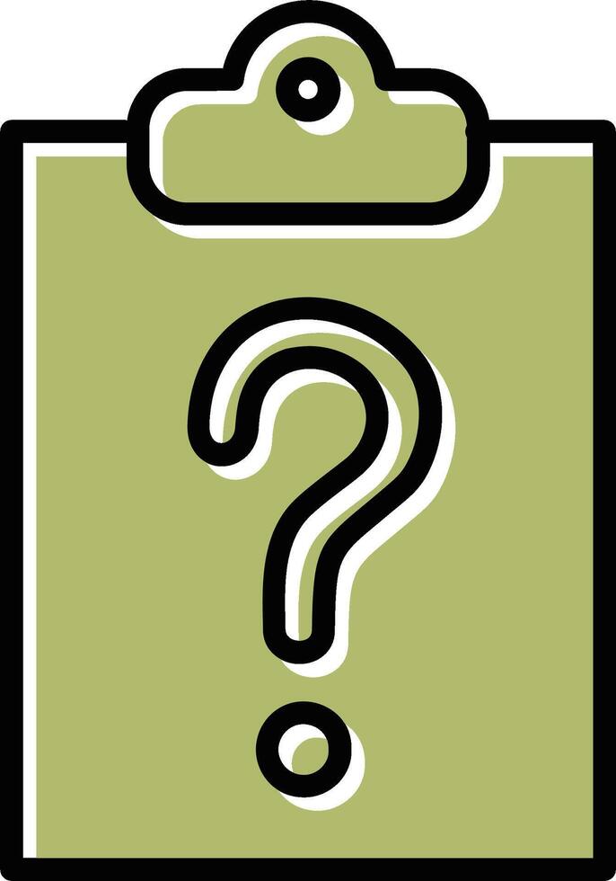 ícone de vetor de pergunta