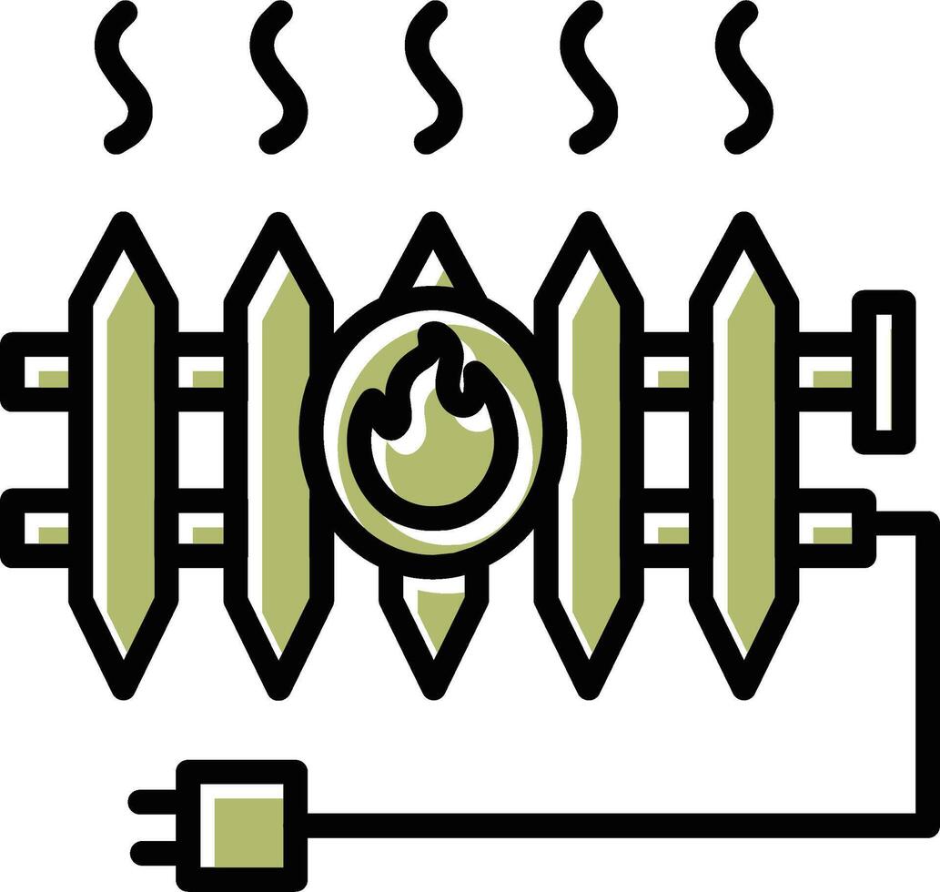 ícone de vetor de radiador de calor