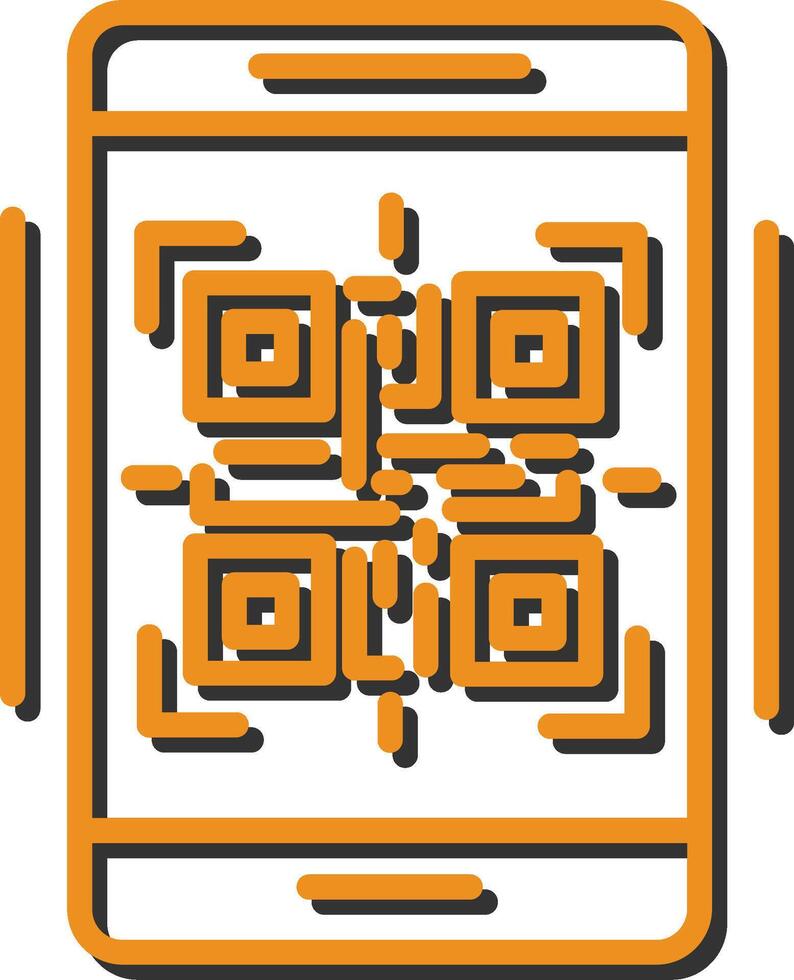 ícone de vetor de código qr