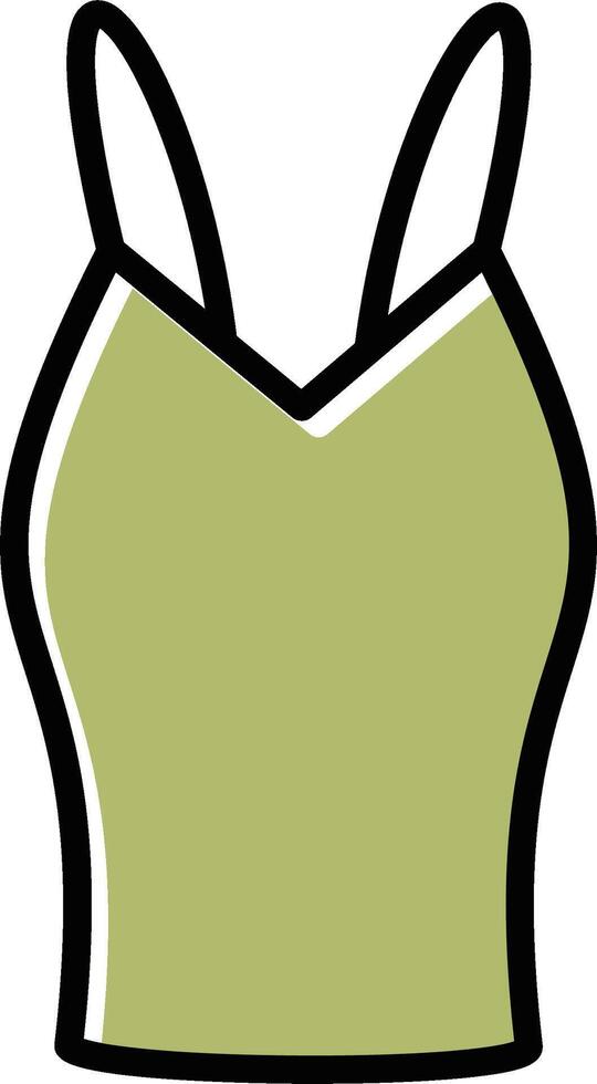 ícone de vetor de colete feminino
