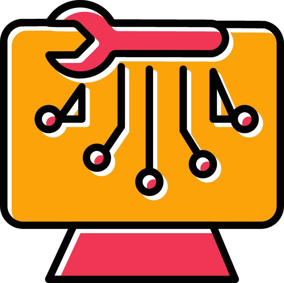 ícone de vetor de serviços técnicos