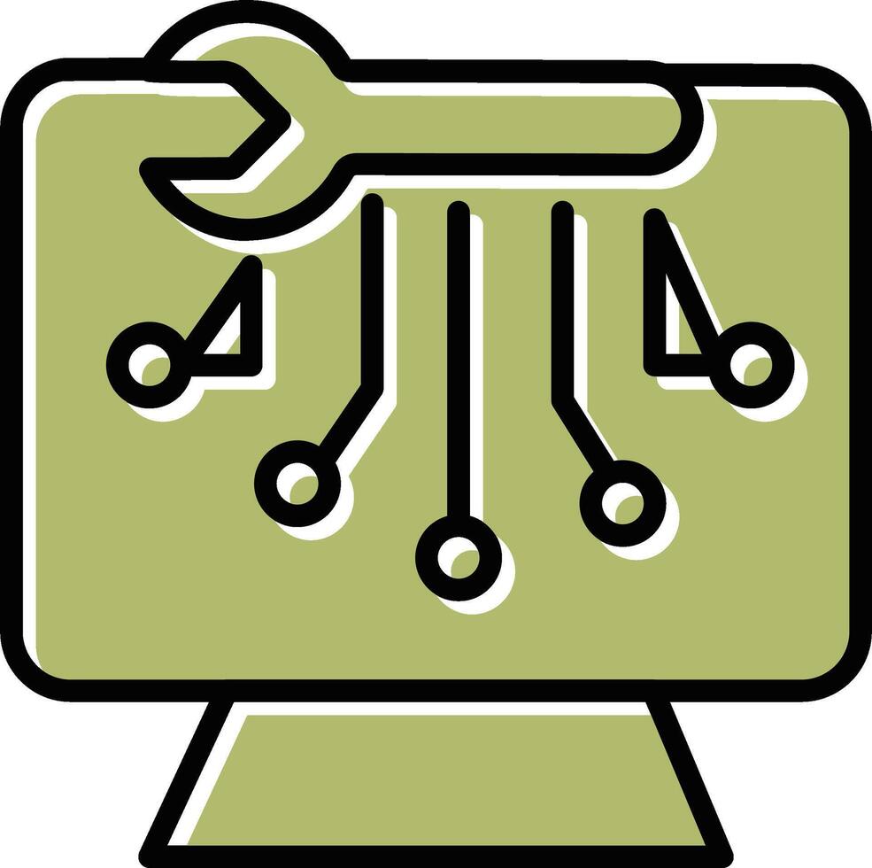 ícone de vetor de serviços técnicos