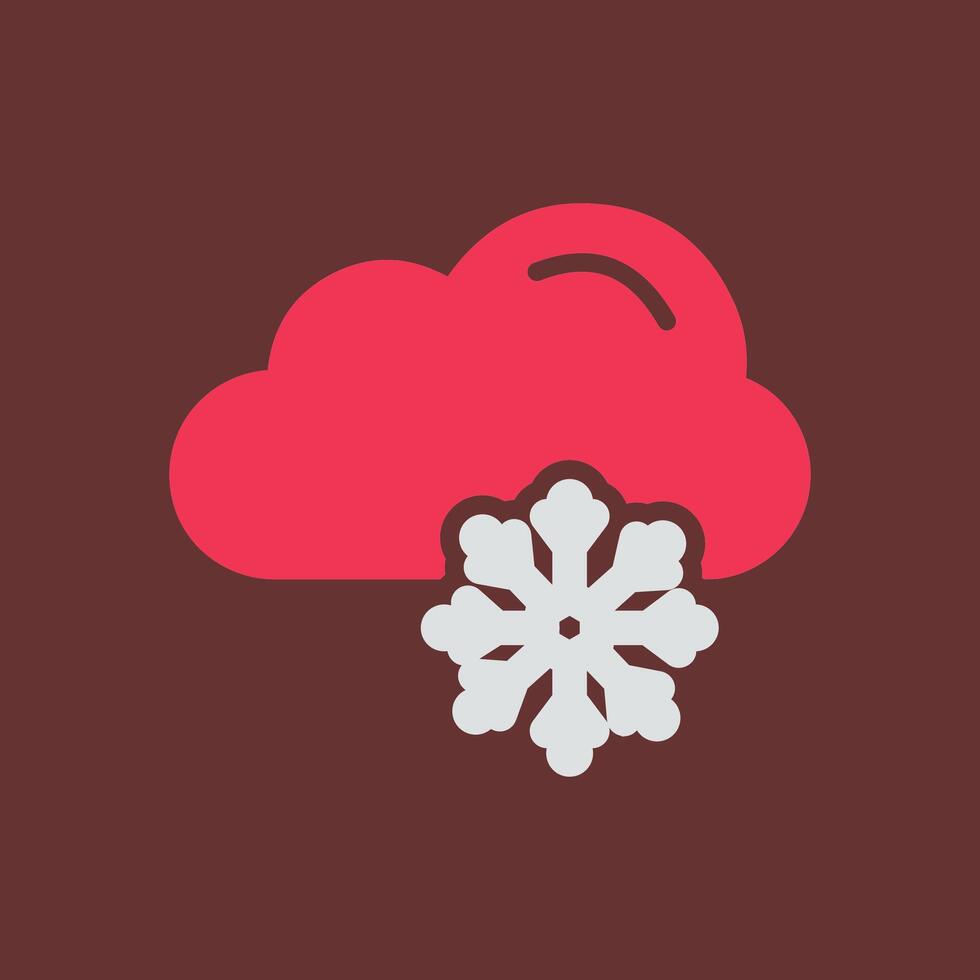 ícone de vetor de neve