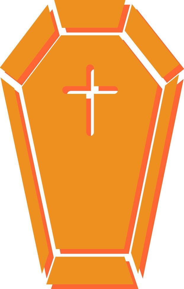 ícone de vetor de caixão