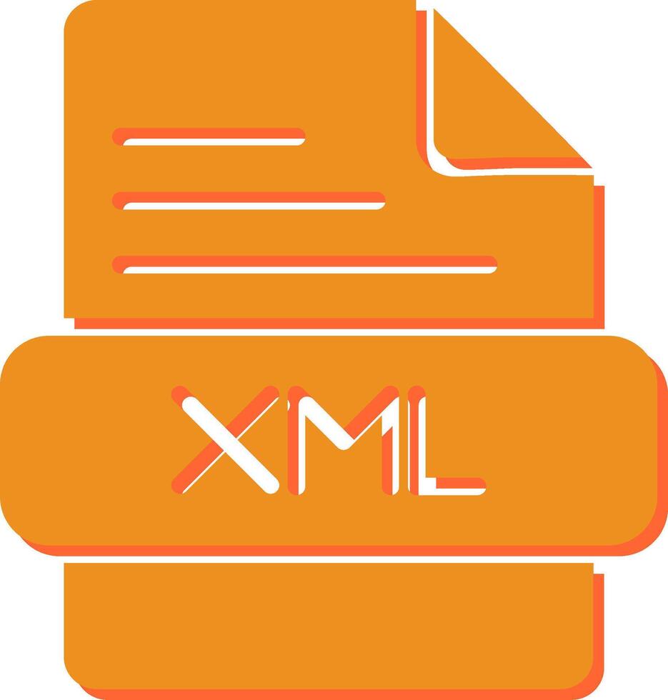 ícone de vetor xml