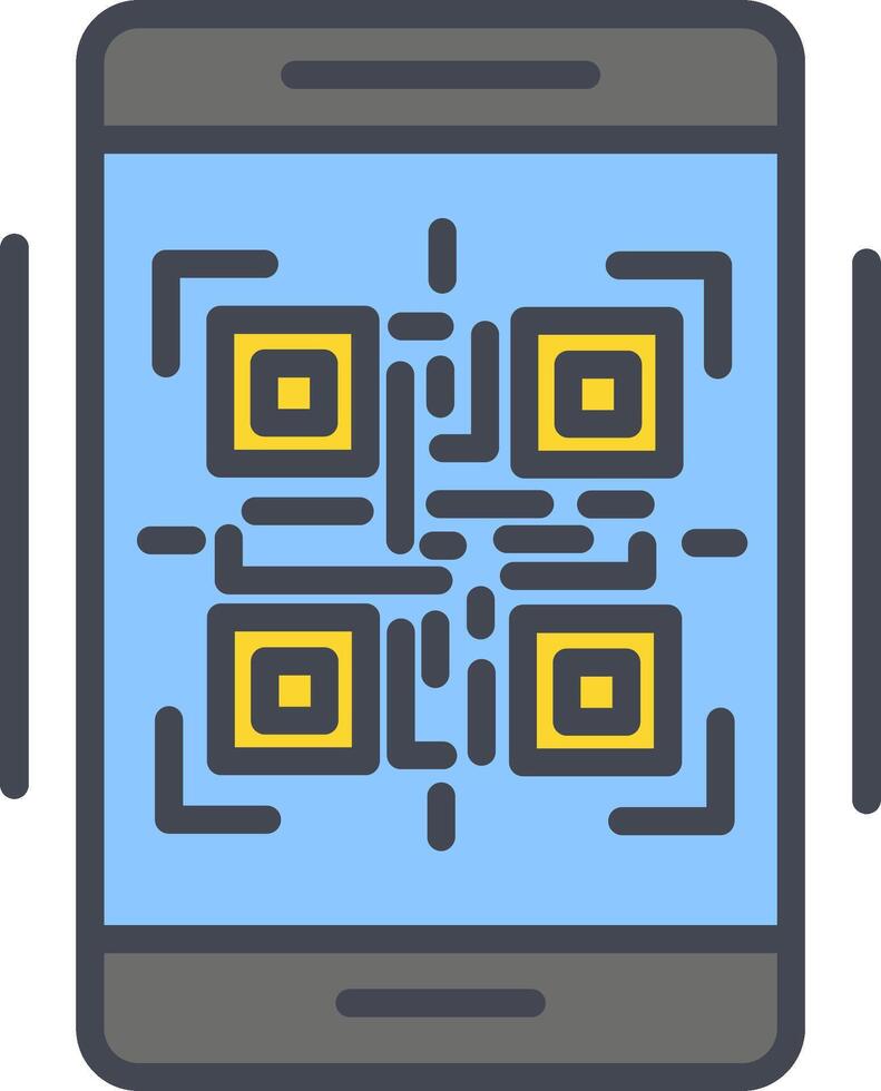 ícone de vetor de código qr