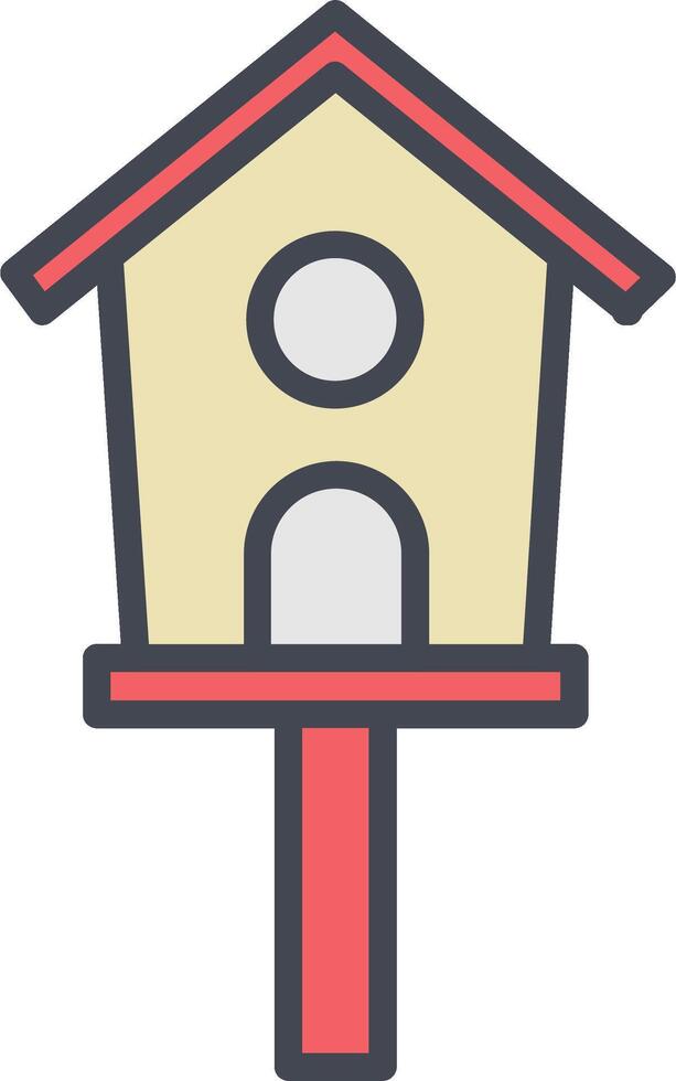 ícone de vetor de casa de passarinho
