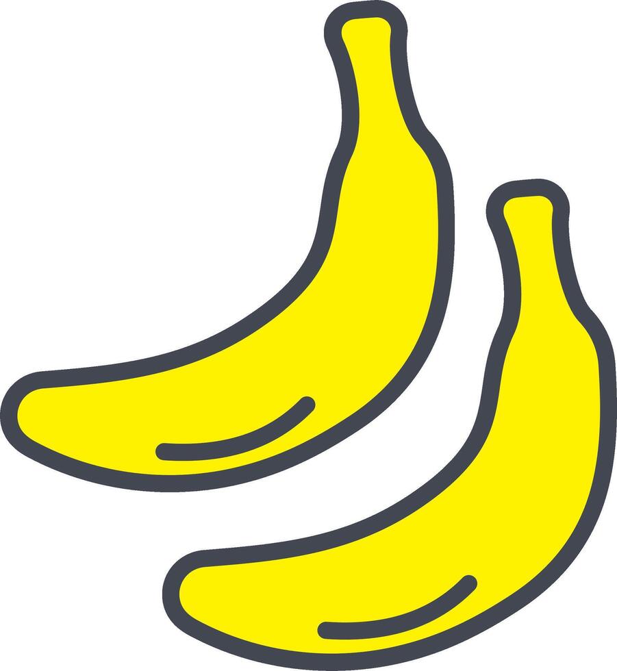 ícone de vetor de banana