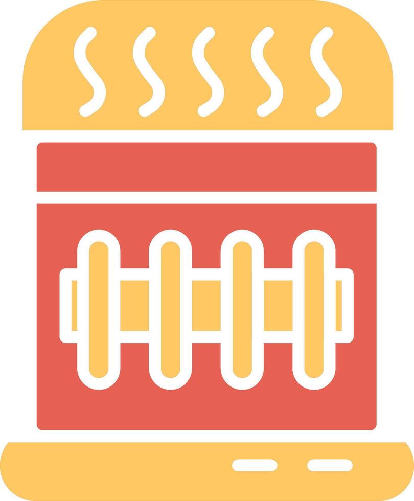 ícone de vetor de aquecedor a gás