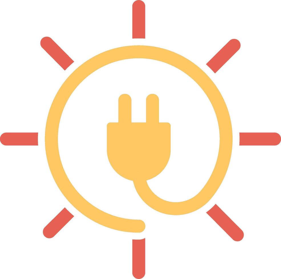 ícone de vetor de eletricidade