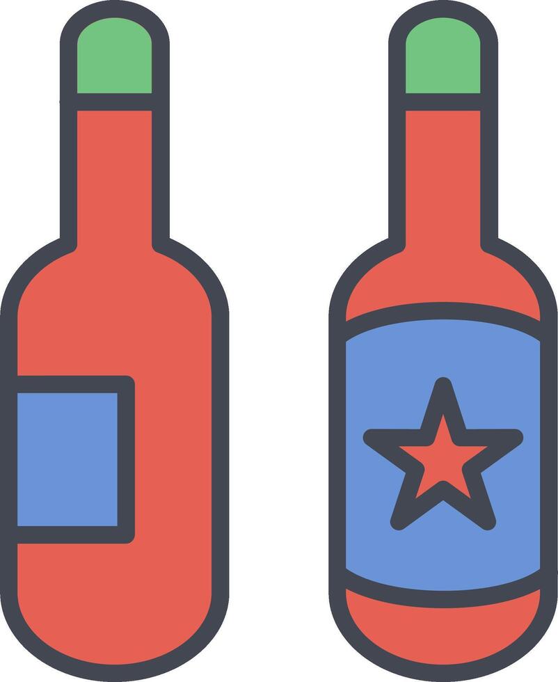 ícone de vetor de garrafas de cerveja