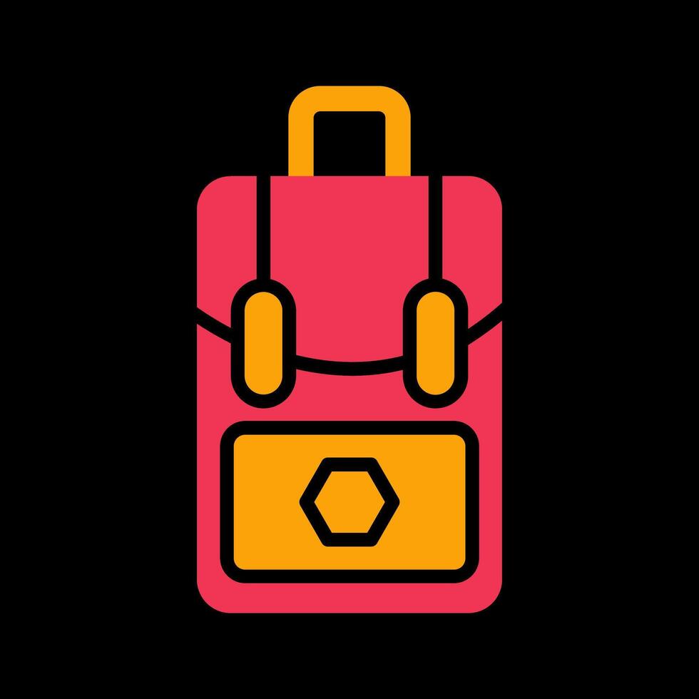 ícone de vetor de pacote de bolsa