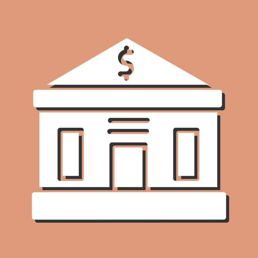 ícone de vetor de construção de banco