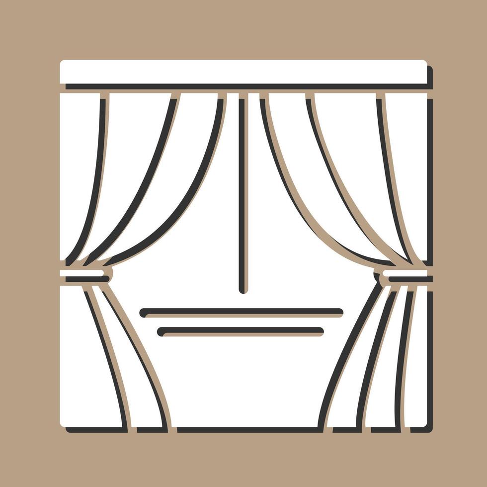 ícone de vetor de cortinas