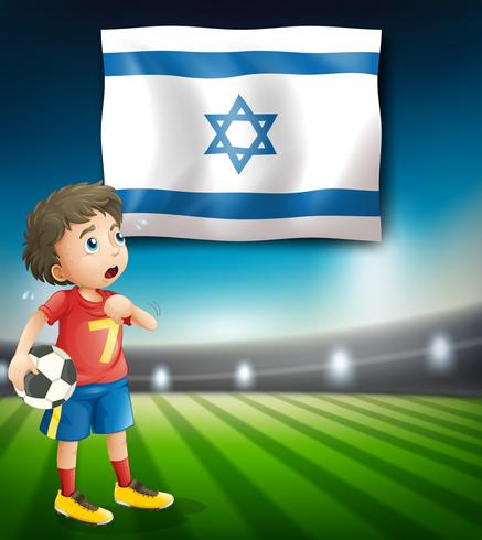 Modelo de jogador de futebol de Israel vetor