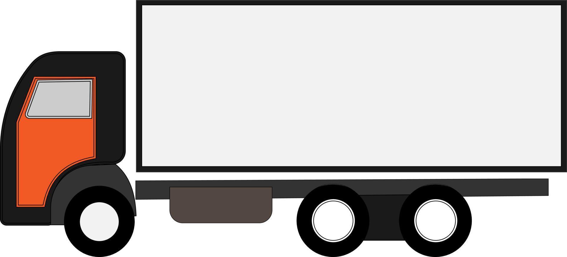 ícone ou símbolo do caminhão de expedição vetor