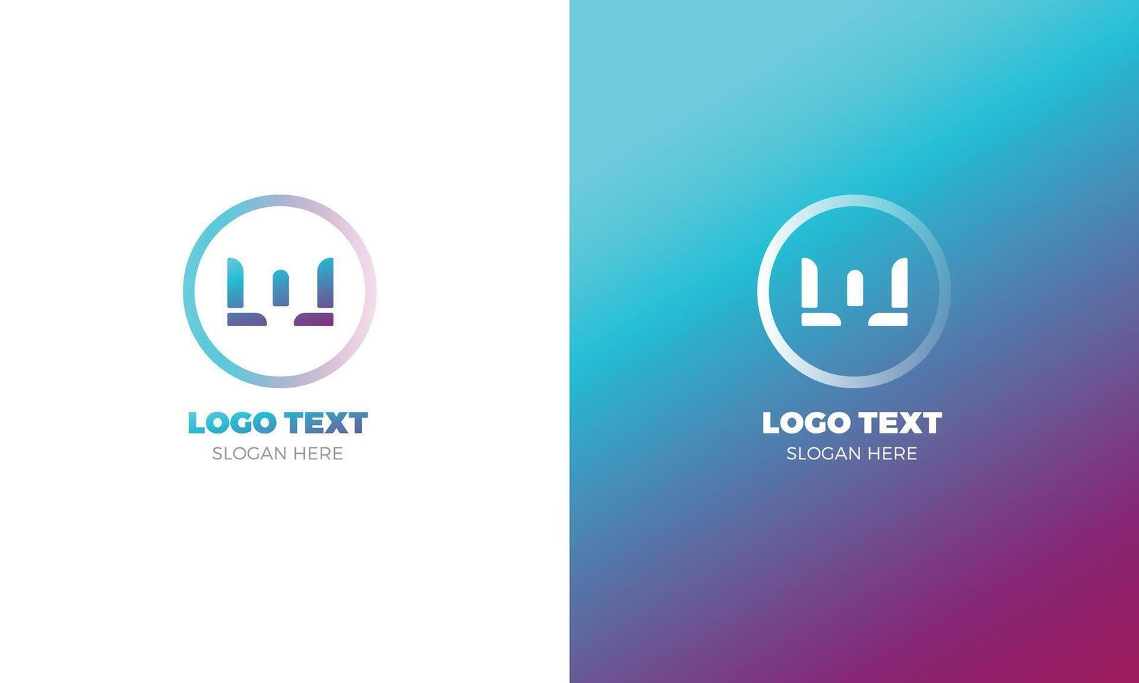 o negócio branding identidade corporativo vetor logotipo carta W Projeto