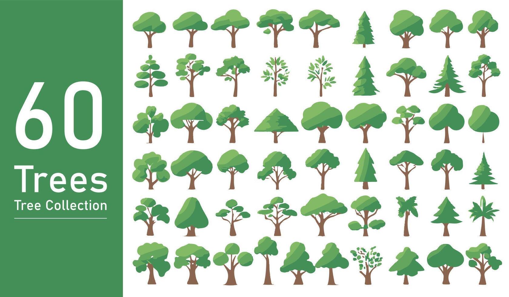 silhueta árvore linha desenhando definir, lado visualizar, conjunto do gráficos árvores elementos esboço símbolo. silhueta árvore linha desenhando definir, lado visualizar, ícone conjunto do gráficos árvores elementos esboço símbolo. vetor