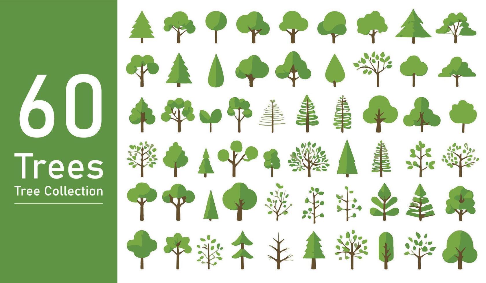 silhueta árvore linha desenhando definir, lado visualizar, conjunto do gráficos árvores elementos esboço símbolo. silhueta árvore linha desenhando definir, lado visualizar, ícone conjunto do gráficos árvores elementos esboço símbolo. vetor