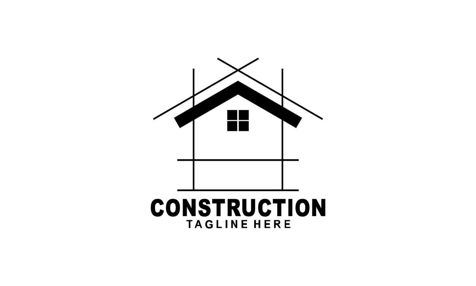 casa Construir ilustração símbolo logotipo Projeto vetor