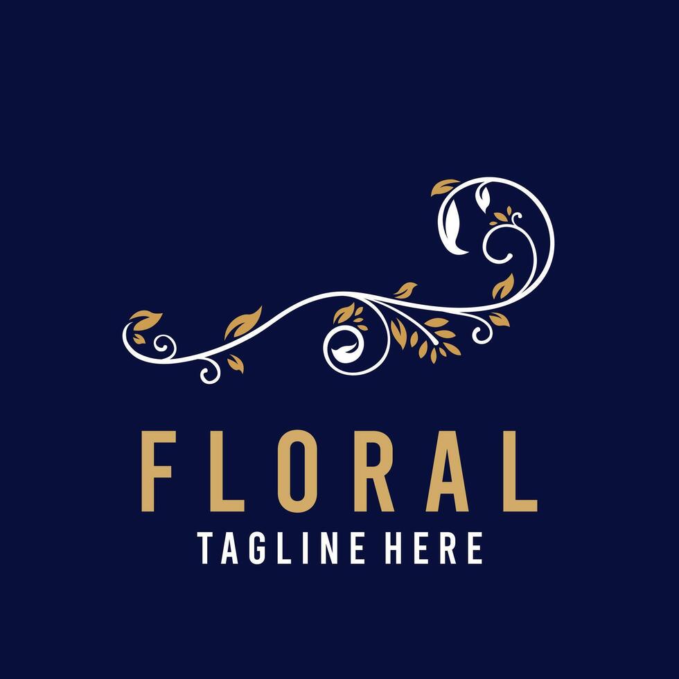 floral ramo e minimalista folhas para logotipo. mão desenhado linha Casamento erva, mínimo linha arte desenhando vetor