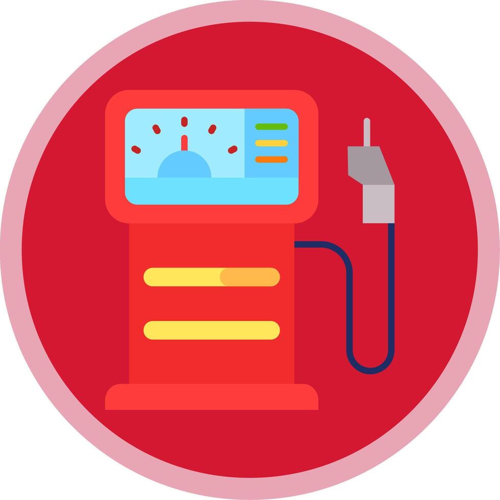 gás estação plano multi círculo ícone vetor