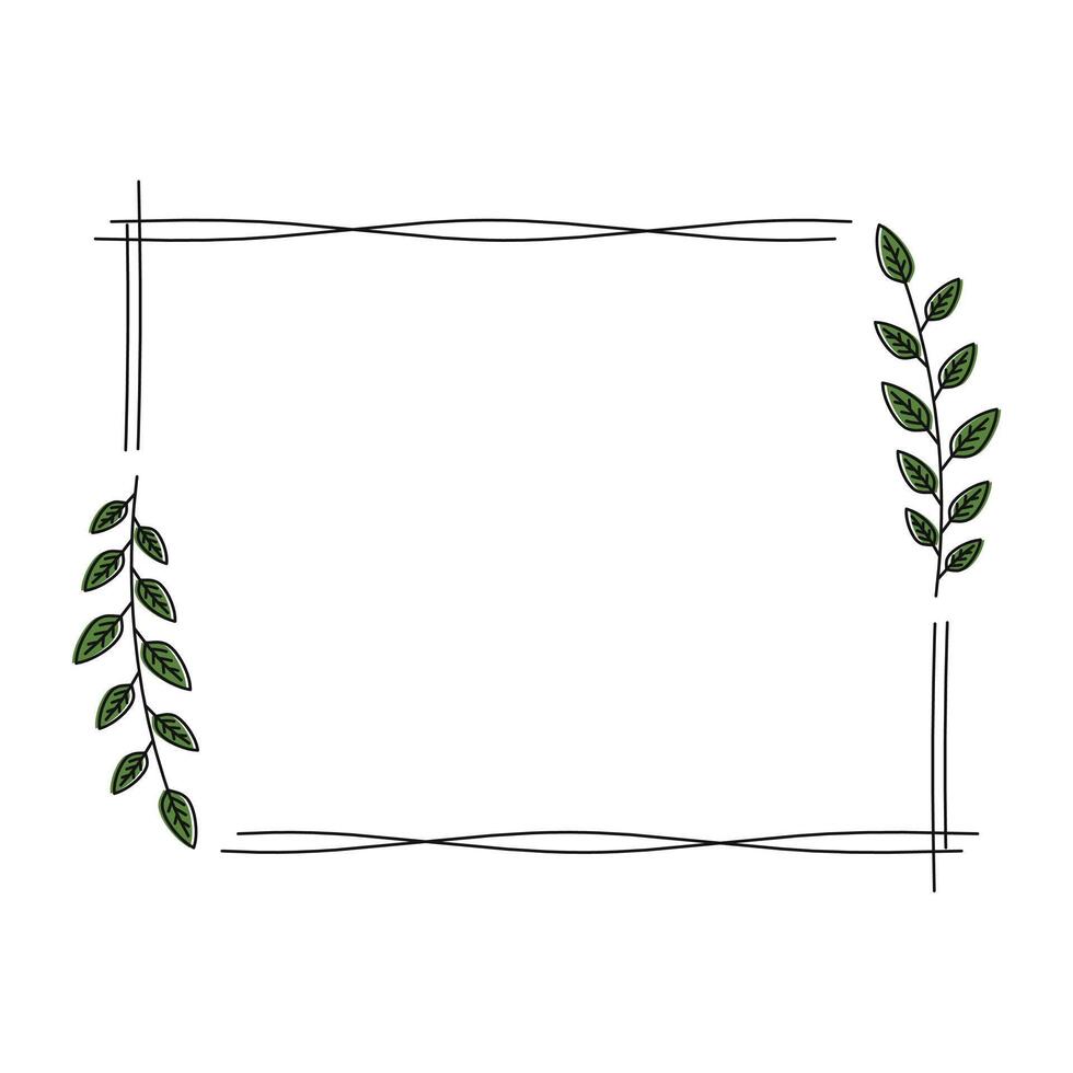 verde floral quadro. Casamento convite quadro, Armação vetor Projeto