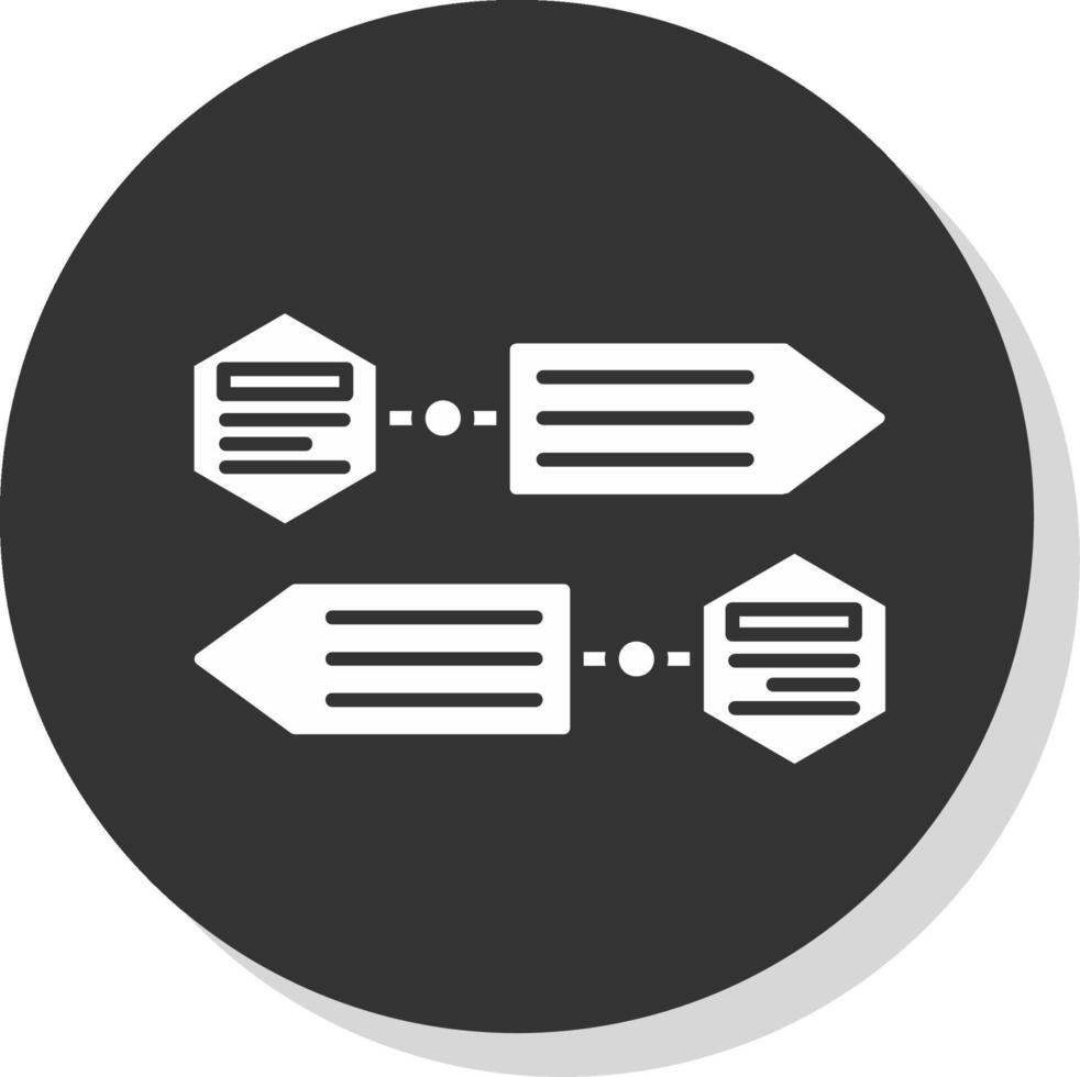 infográfico elementos glifo cinzento círculo ícone vetor