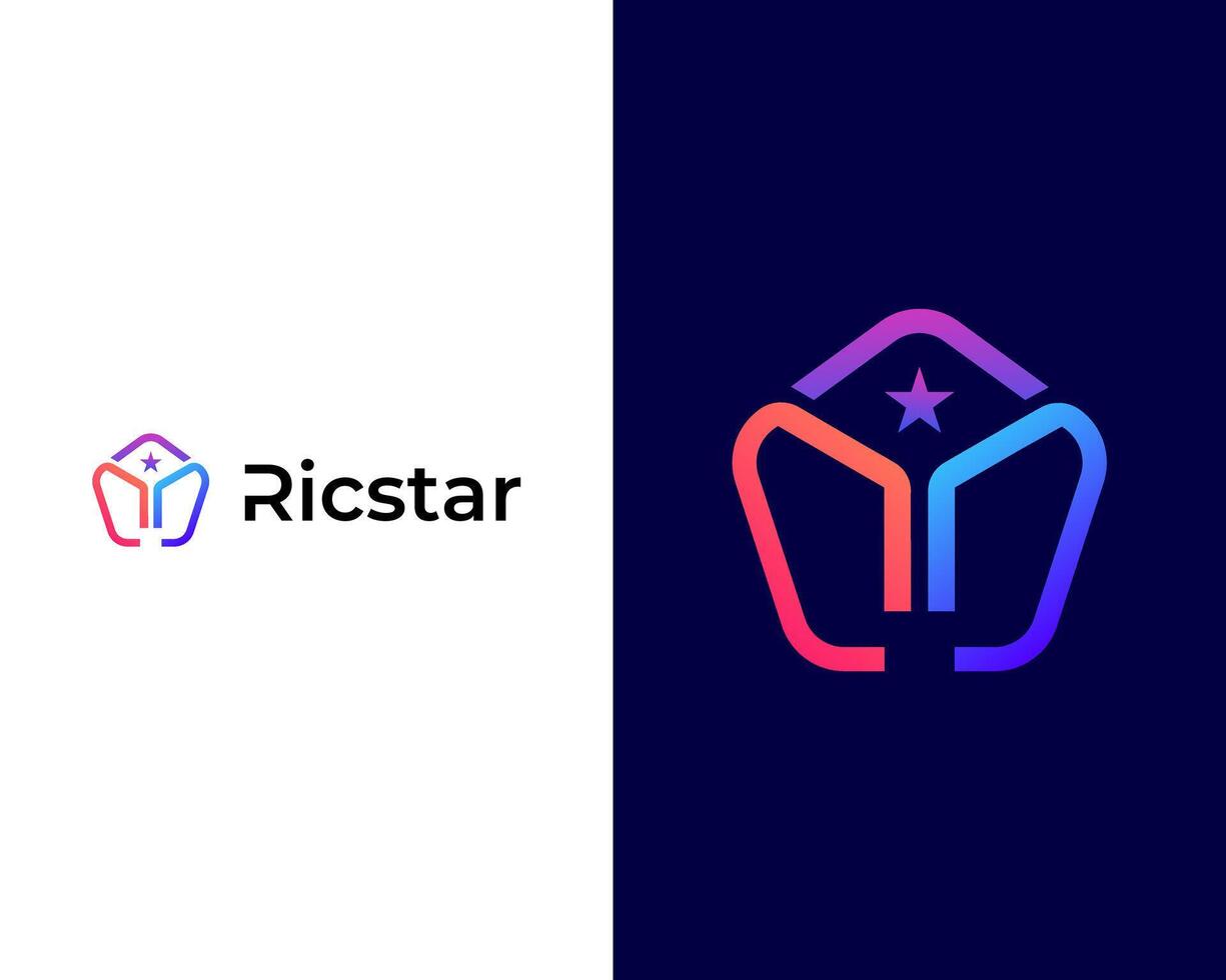 y caixa e sucesso homem ícone criativo moderno aplicativo logotipo Projeto para companhia logotipo vetor