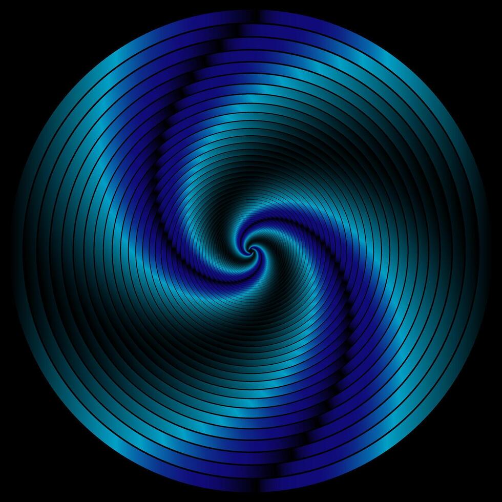 abstrato espiral rotativo e torção linhas, computador gerado fundo, 3d Renderização fundo vetor