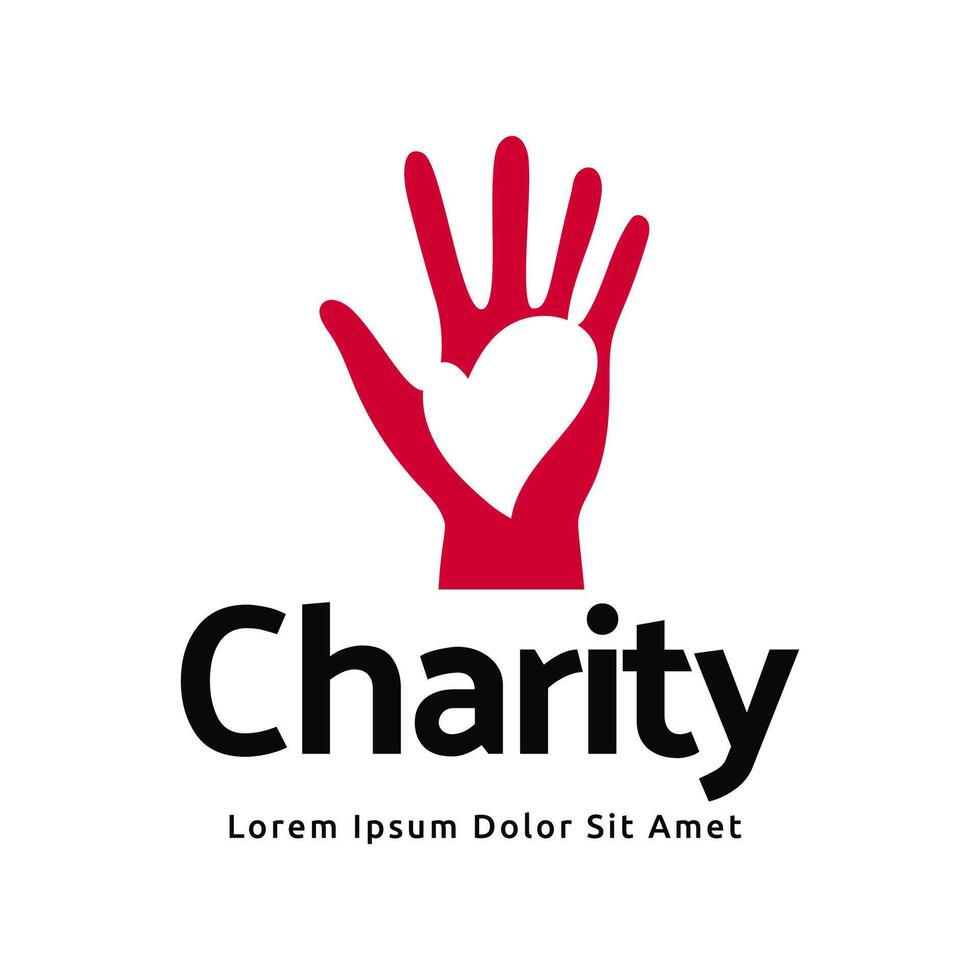 caridade logotipo Prêmio vetor ilustração.