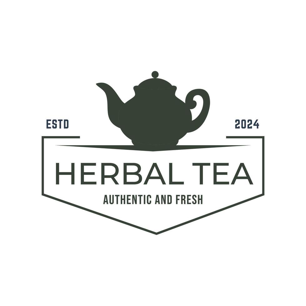 chaleira verde chá folha logotipo ícone Projeto modelo plano vetor. vetor chá logotipo isolado em uma branco fundo