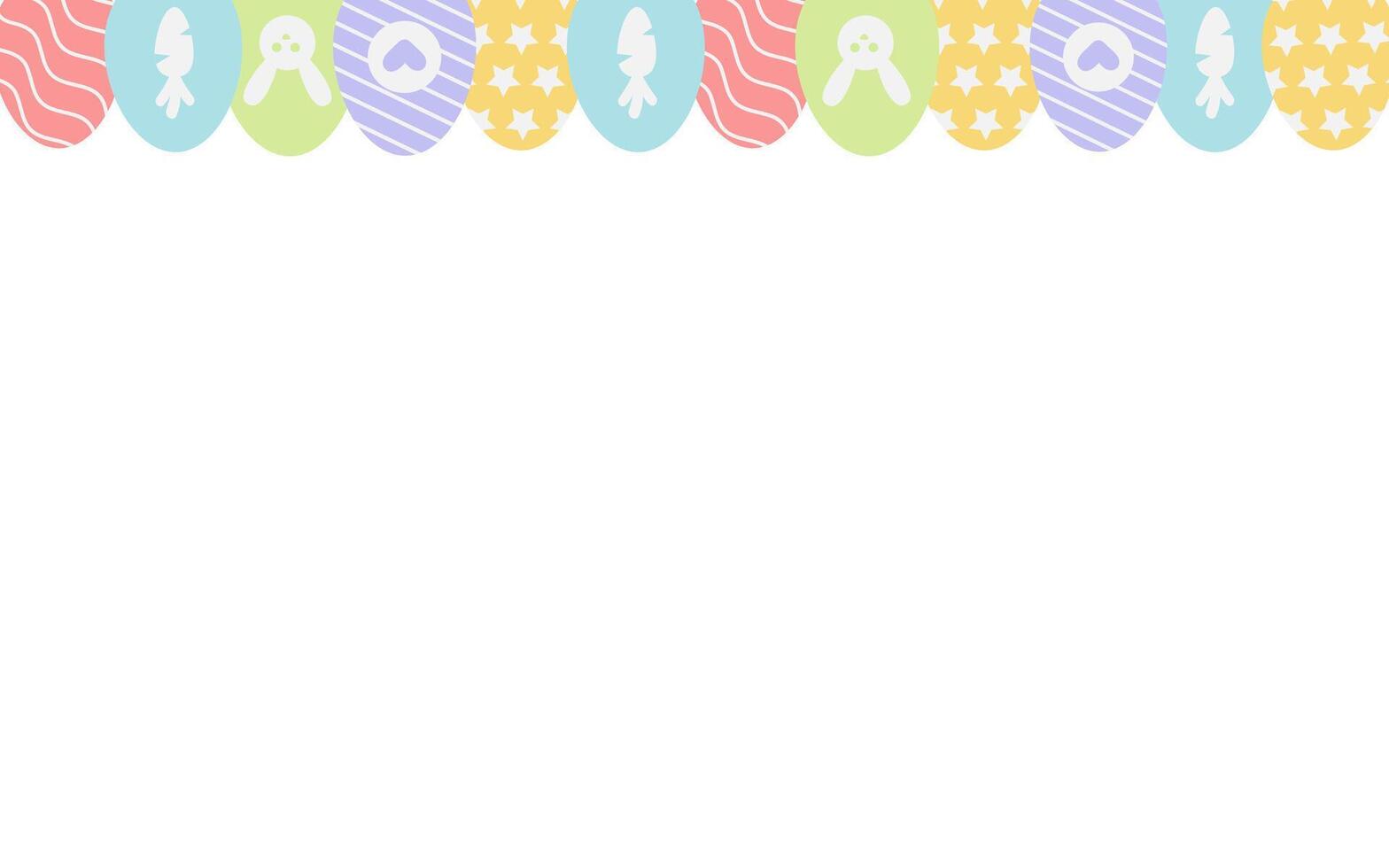 fundo com Páscoa ovos dentro pastel cores com a inserir para texto, bandeiras, Parabéns em Primavera e Páscoa vetor