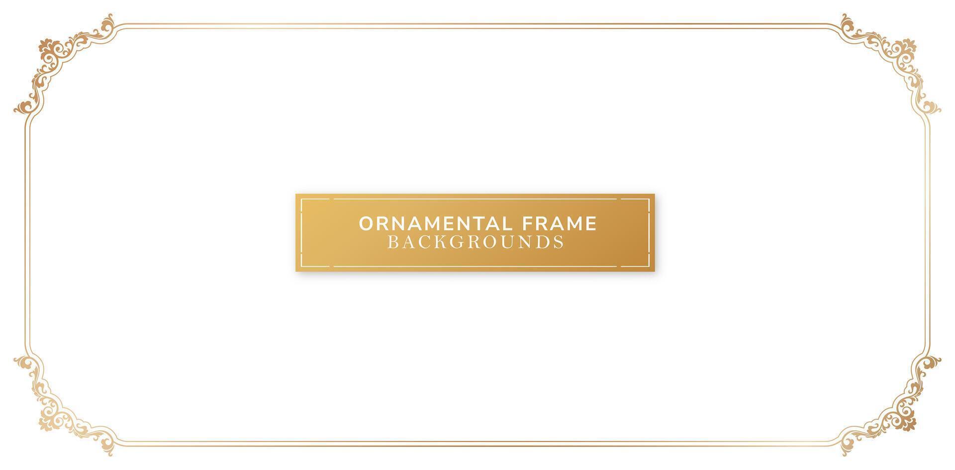 vetor ilustração elegante ornamental fronteira quadro, Armação com Lugar, colocar para seu texto. luxo modelo para Casamento convites e cumprimento cartões, papelaria Projeto material, área coberta tela impressão, papel trabalhos manuais