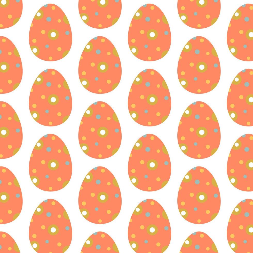 Páscoa ovos simples desatado padronizar. Páscoa ovos, Páscoa símbolo, decorativo vetor elementos.