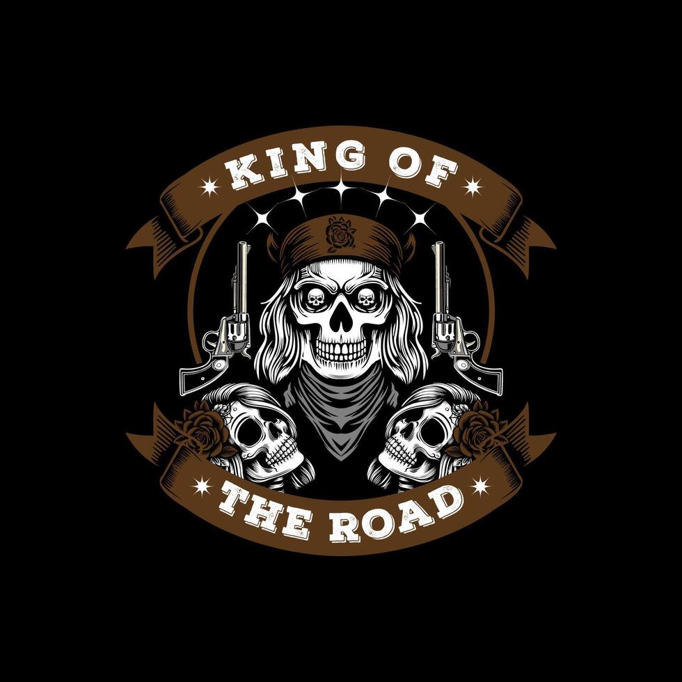 a logotipo para rei do a estrada vetor